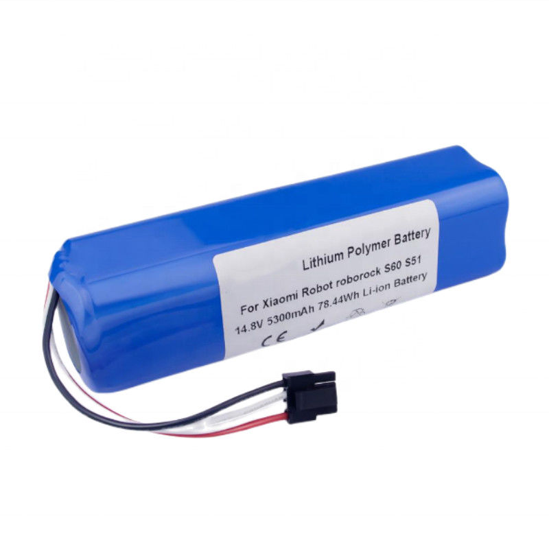 Pin Robot Lau Quét Brr-2p4s-5200d Cho Xiaomi S50 S51 S55 T60 Máy Hút Bụi 5200Mah